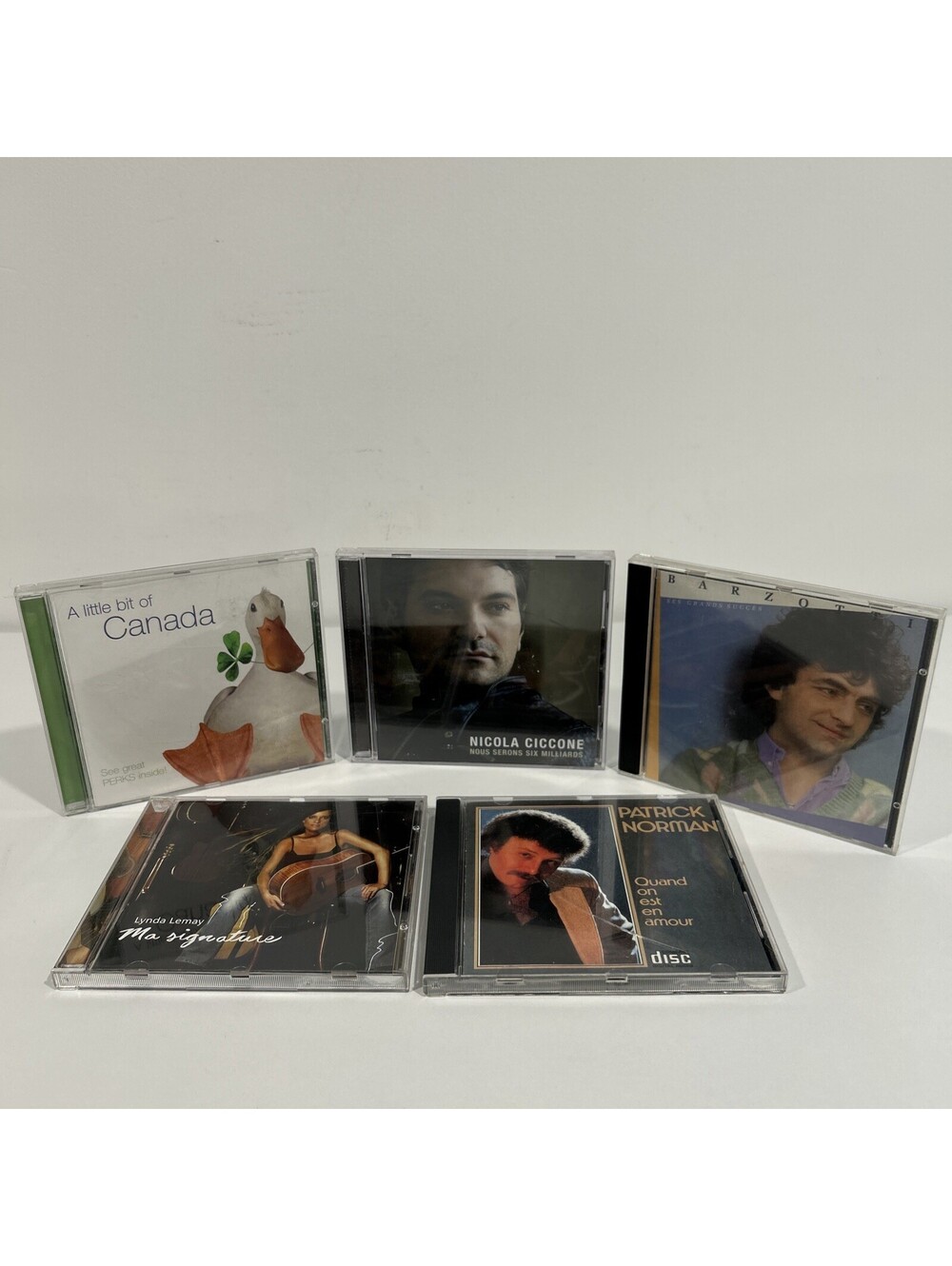 Canadian & French Pop CD Lot Lynda Lemay Patrick Norman Nicola Ciccone